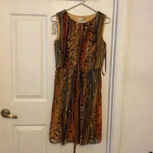 Neutral printed dress